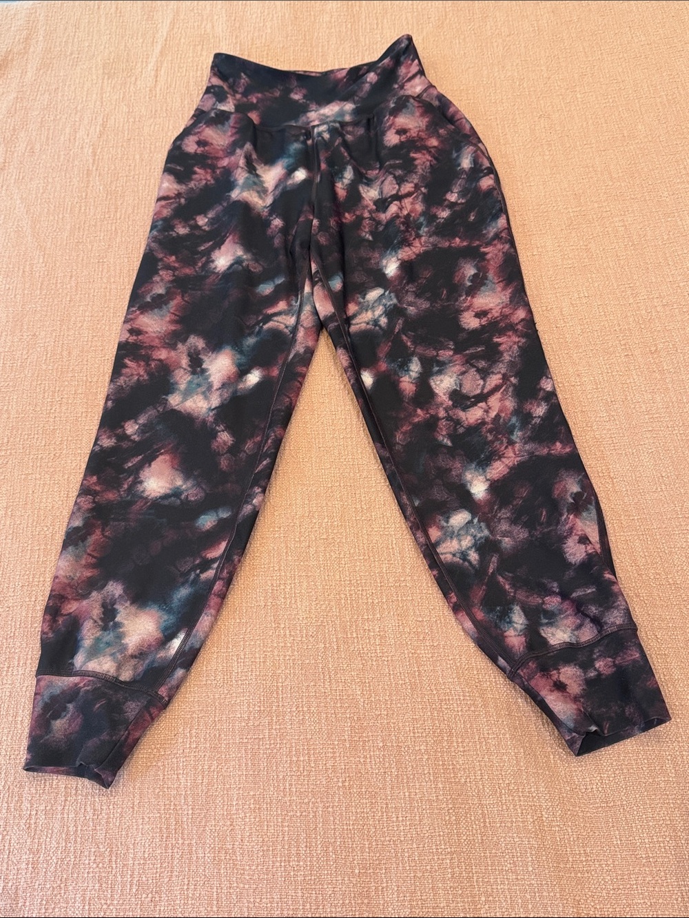 Kyodan Black / Pink / purple Tie-Dye tech Jogger Pants with pants